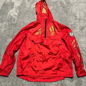 Southpole Windbreaker Kids Boys Youth Lage 14-16 Colorblock Jacket Red Hooded
